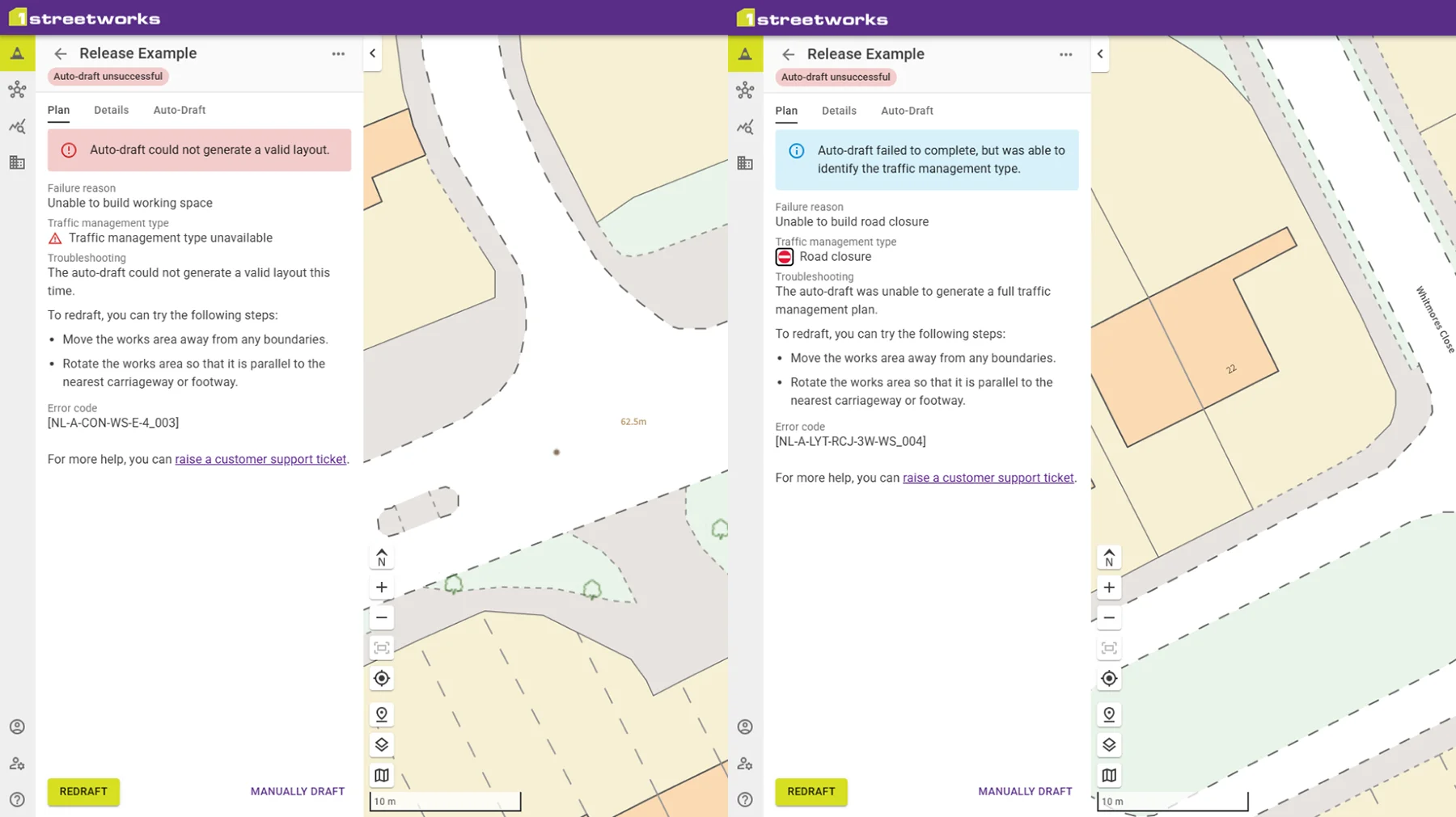 Eliminate guesswork with clear auto-draft feedback